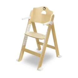 Drewniane krzesełko do karmienia 3 w 1 Lionelo Floris - naturalne drewno