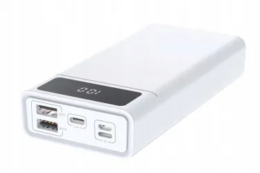 Powerbank 40000mAh 2xUSB QC PB40A USB-C biały