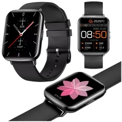 Zegarek sportowy smartwatch SENBONO X27 z metalową kopertą - czarny