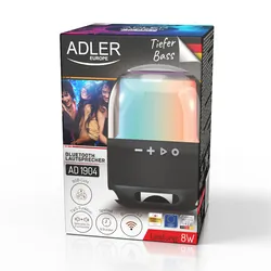 Podświetlany głośnik przenośny Bluetooth Adler AD 1904 SD FM