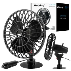 Wentylator samochodowy Peiying 12V na przyssawkę