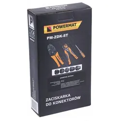 Zaciskarka do tulejek i końcówek Powermat PM-ZDK-8T zestaw