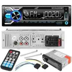 Radio samochodowe LTC MVX4300 Bluetooth AUX SD USB + pilot