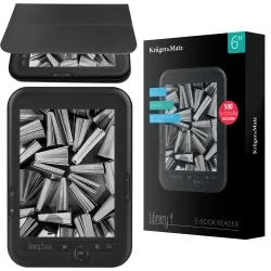 Czytnik E-book Kruger&amp;Matz Library 4 Carta + 500 książek + etui + słuchawki + folia ochronna