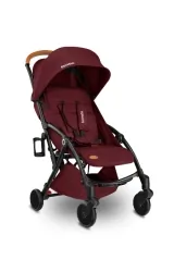 Wózek spacerowy LIONELO JULIE burgund + moskitiera + ocieplacz na nóżki + torba do przenoszenia