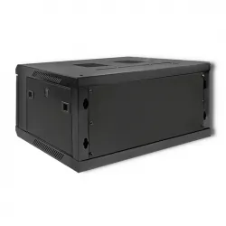 Szafa instalacyjna RACK Qoltec 19'' 4U 600 x 280 x 450 - czarna
