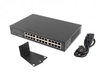Switch LANBERG 24x 1GB GIGABIT ETHERNET do szafy RACK 19&quot;
