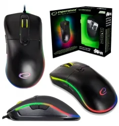 Gamingowa mysz dla gracza Esperanza SNIPER 3200DPI RGB czarna
