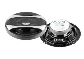 Głośniki samochodowe Peiying 6&quot; 120W 4Ohm z maskownicami komplet