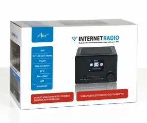 Radio internetowe ART WIFI X100 LCD kolor 3,2&quot; czarne