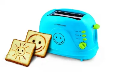 Toster na 2 kromki Esperanza SMILEY 750W - niebieski