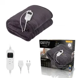 Elektryczny koc nakładany z czasomierzem super miękki Camry CR 7418 160x180cm  pilot LCD