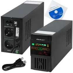 Zasilacz awaryjny UPS Qoltec Monolith 800VA 480W LCD USB RJ45 + program