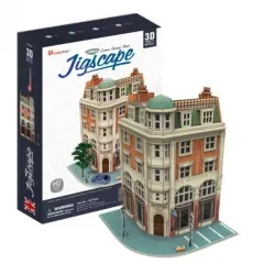 PUZZLE 3D Wielka Brytania Corner Savings Bank zestaw 94 elementy skala 1:87