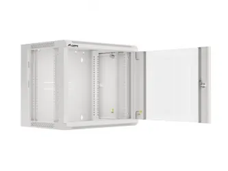 Szafa instalacyjna RACK wisząca 19'' 9U 570x450 drzwi szklane Lanberg  - szara