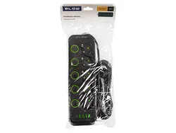 Listwa przedłużacz sieciowy BLOW 5 gniazd   4x USB   1x USC-C 5m - czarny