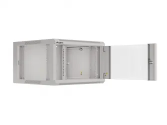 Szafa instalacyjna RACK wisząca 19'' 6U 570x600 drzwi szklane Lanberg  - szara
