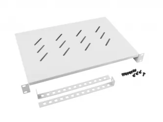 Półka do szafy RACK 19" 600mm LANBERG 1U 483x300mm do 25kg szara