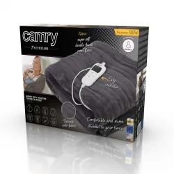 Elektryczny koc nakładany z czasomierzem super miękki Camry CR 7418 160x180cm  pilot LCD
