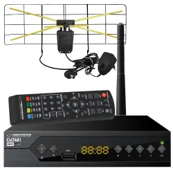 Tuner cyfrowy Esperanza EV106 DVB-T/T2 WiFi H.265/HEVC + antena pokojowa