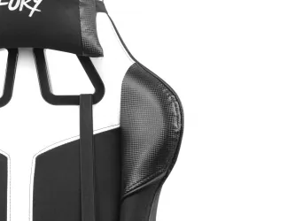 Fotel GAMINGOWY FURY  AVENGER XL czarno-biały
