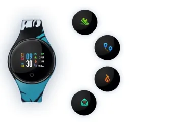 Zegarek Smartwatch Bluetooth Motus Color 3 kolorowe paski