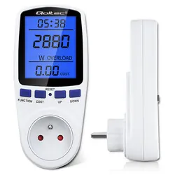 Watomierz licznik zużycia energii PM0626 Qoltec 3680W 16A LCD