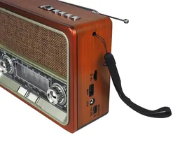 Radio przenośne z panelem solarnym LTC NETTA RETRO Bluetooth USB