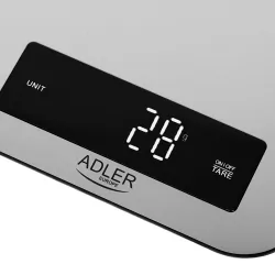 Elektroniczna metalowa waga kuchenna inox Mesko MS 3169 black do 5 kg