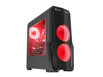 OBUDOWA GENESIS TITAN 800 RED MIDI TOWER Z OKNEM, USB 3.0, BEZ PSU