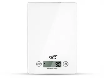 Elektroniczna szklana waga kuchenna LTC do 5kg biała