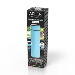 Termos z wyświetlaczem temperatury LED 473ml Adler AD 4506bl niebieski