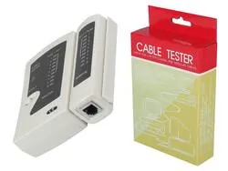 Tester sieci kablowych kabli komputerowych typu UTP i FTP RJ-45