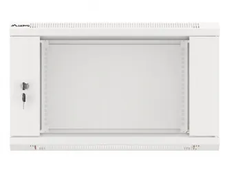 Szafa instalacyjna RACK V2 wisząca 19&#039;&#039; 6U 600x450 drzwi szklane Lanberg  - szara