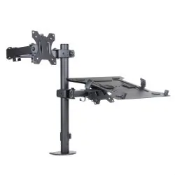 Uchwyt biurkowy Art L-24 do monitora LED/LCD 13-32 cala z podstawką na notebooka