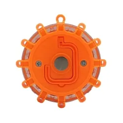 Lampa ostrzegawcza 12+3 LED LTC kempingowa flara na baterie