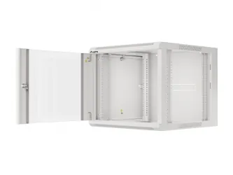 Szafa instalacyjna RACK wisząca 19'' 9U 570x600 drzwi szklane Lanberg  - szara
