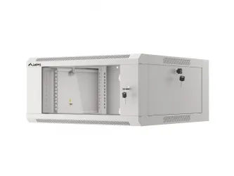 Szafa instalacyjna RACK V2 wisząca 19'' 4U 570x600 drzwi szklane Lanberg  - szara