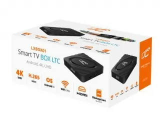 Smart TV BOX LTC Android 4K UltraHD WiFi - wbudowany zegarek