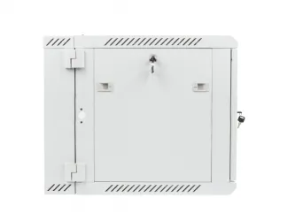 Szafa instalacyjna RACK wisząca 19'' 9U 600x600 drzwi szklane Lanberg - szara