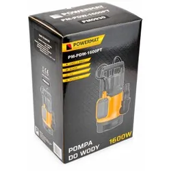 Pompa zatapialna z pływakiem do wody czystej brudnej szamba 1600W Powermat PM-PDW-1600PT