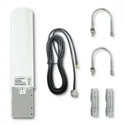 Antena 4G LTE dookólna DUAL Qoltec 30dBi wewnętrzna/zewnętrzna
