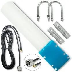 Antena 4G LTE dookólna DUAL Qoltec 30dBi wewnętrzna/zewnętrzna