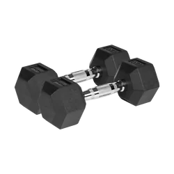 Hantle żeliwne gumowane HEX 2x 4kg REBEL ACTIVE