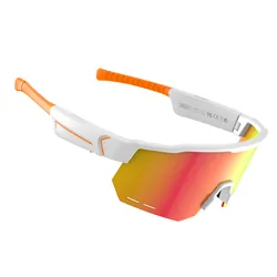 Sportowe okulary przeciwsłoneczne Bluetooth XO E8 UV400 nylonowe z mikrofonem białe
