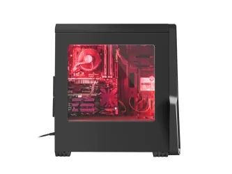 OBUDOWA GENESIS TITAN 800 RED MIDI TOWER Z OKNEM, USB 3.0, BEZ PSU