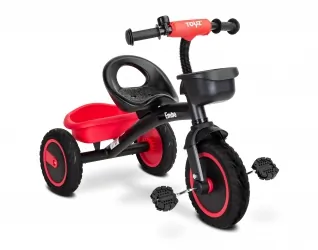 Rowerek trójkołowy dziecięcy Caretero Toyz Embo z pedałami - czerwony