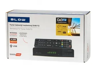 Tuner cyfrowy dekoder DVB-T2 BLOW 5000FHD H.265/HEVC