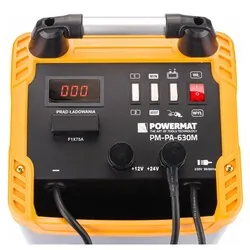 Prostownik akumulatorowy z rozruchem 600A 12/24V Powermat PM-PA-630M