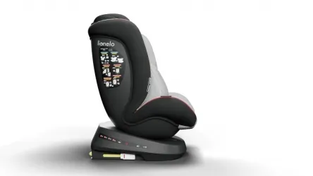 Fotelik samochodowy LIONELO BASTIAAN ONE 0-36 kg ISOFIX 360 stopni RWF - szary